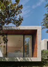 Contemporary elements were integrated, such as black glazing frames and LED spotlights.