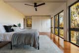 The old living room was converted into the primary bedroom.