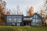 The north elevation of the house faces the Appalachian mountains.