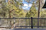 Expansive view of Tahquitz Peak and the surrounding forest from the main deck—an idyllic backdrop for peaceful mornings and golden hour reflections.