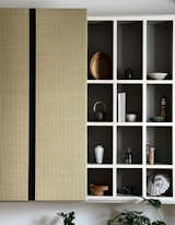 Tatami custom-designed for the cabinet.