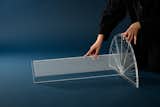 a protractor, triangular ruler, and straightedge form the core of the installation