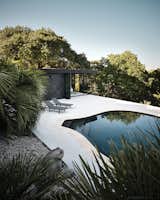 Entry to pool house from above
