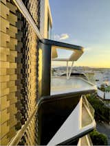 Animalistic Skin behavior through singular repetition of bricks in the Sunset