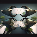 Ai exploration: Wireframe, Metal string, Mirror