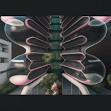 Ai exploration: Pink details, Looking Up, Bubbles