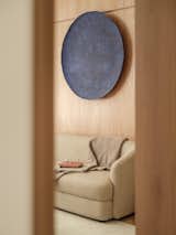 Section of sofa in living room