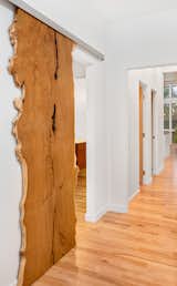 locally sourced slab barn door, crafted by clients