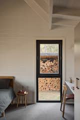 The parents’ bedroom, added during the renovation, is fitted with an Eva timber bed, Step Step stool, Aatos chair, and Linus lounge chair, the parents’ bedroom is functional and deliberately pared-back.