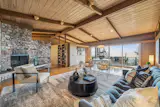 Living room + dining area