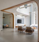 A glimpse of living & dining 