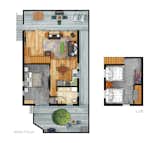 Approx 1000 sq ft living space, 900 sq ft wrap around deck diagram