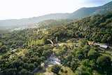 Cabin in Woods Aerial View
