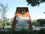 Cabin in Woods Back Facade