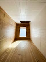 This is the skylight above the soaking tub in the downstairs bathroom. It also provides light to the half-bath upstairs.