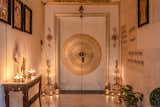 Entrance of the penthouse showing the grandeur with a touch of golden work