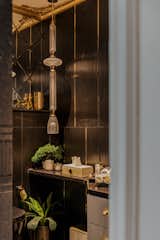 The powder washroom creating a dramatic element in the house