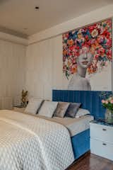 Daughter's  room represent the modern generation showing the empowerment of a women . The touch of abstract fabric represent happines in the life .