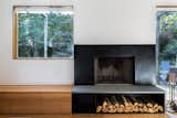 Family Room Fireplace with Blackened Steel Details